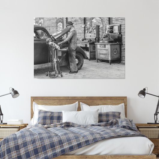 De moderne mechaniek 1939 canvas afdruk (Insitu (Slaapkamer))