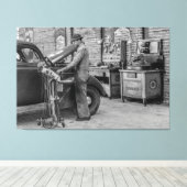 De moderne mechaniek 1939 canvas afdruk (Insitu (Houten vloer))