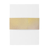 De moderne Metallic Folie Minimale Weddenschap Uitnodigingen Wikkel (Achterkant Voorbeeld)