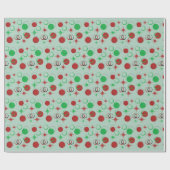 De moderne Middeleeuwen vormen Kerstrood en groen Cadeaupapier (Vlak)