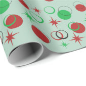 De moderne Middeleeuwen vormen Kerstrood en groen Cadeaupapier (Rol Hoek)