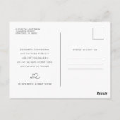 De moderne Minimale Chronologie van de Weddenschap Briefkaart (Achterkant)