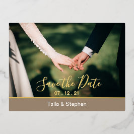 De moderne Minimale Foto bewaart het Briefkaart va