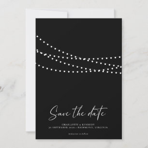 De moderne Minimale Foto van de Lichten van het Ko Save The Date