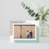 De moderne Minimale Foto van de Waterverf Verander Briefkaart (Staand voorkant)