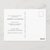 De moderne Minimale Foto van de Waterverf Verander Briefkaart (Achterkant)