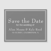 De moderne Minimale Grijs van de Grens sparen de D (Voorkant)