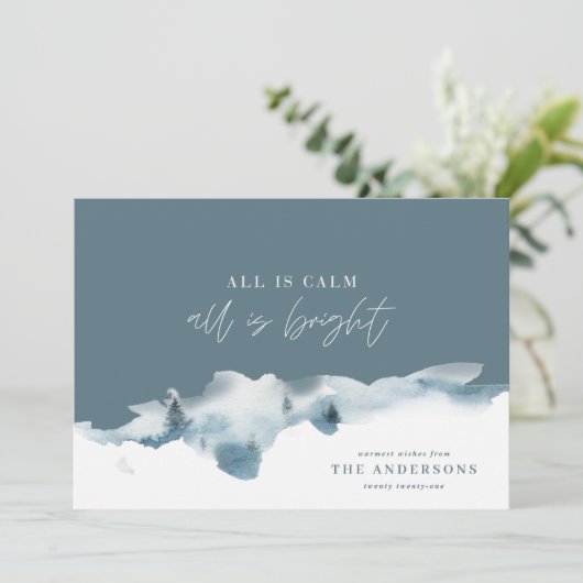 De moderne minimale kerstvakantie is kalm (Staand voorkant)