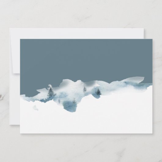 De moderne minimale kerstvakantie is kalm (Achterkant)