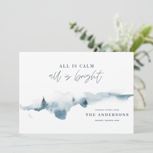 De moderne minimale kerstvakantie is kalm (Staand voorkant)