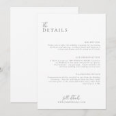 De Moderne Minimale Licht van het huwelijk en de K Kaart (Voorkant / Achterkant)