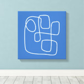 De moderne, minimalistische kunsttekening van de l canvas afdruk (Insitu (Houten vloer))