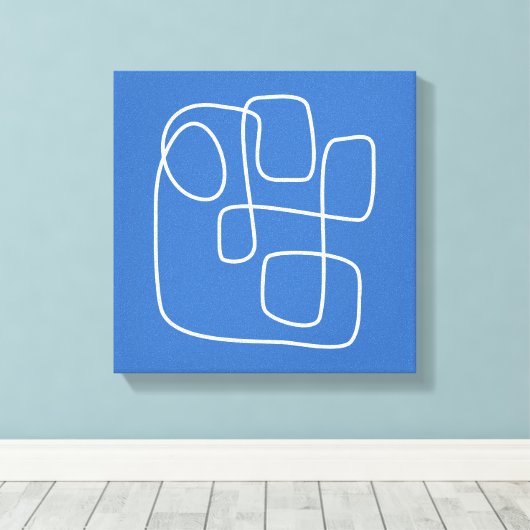 De moderne, minimalistische kunsttekening van de l canvas afdruk (Insitu (Houten vloer))