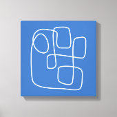 De moderne, minimalistische kunsttekening van de l canvas afdruk (Voorkant)