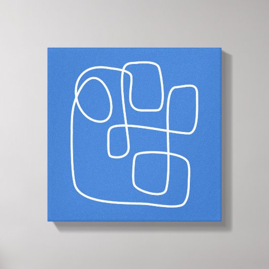 De moderne, minimalistische kunsttekening van de l canvas afdruk (Voorkant)