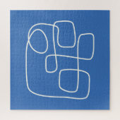 De moderne, minimalistische kunsttekening van de l legpuzzel (Verticaal)