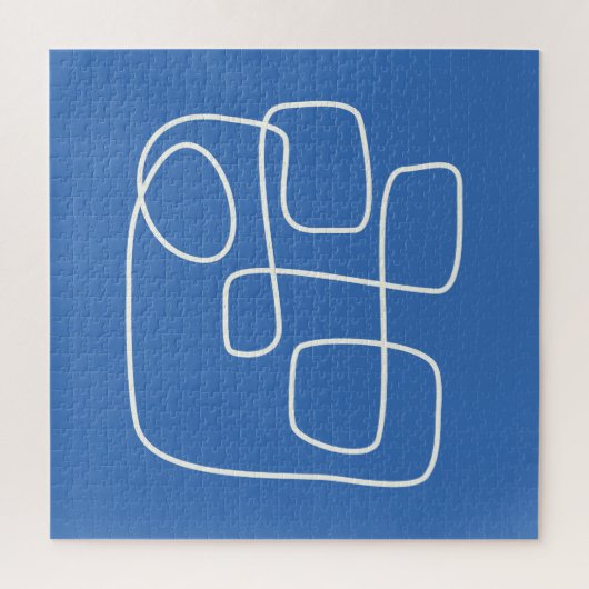 De moderne, minimalistische kunsttekening van de l legpuzzel (Verticaal)