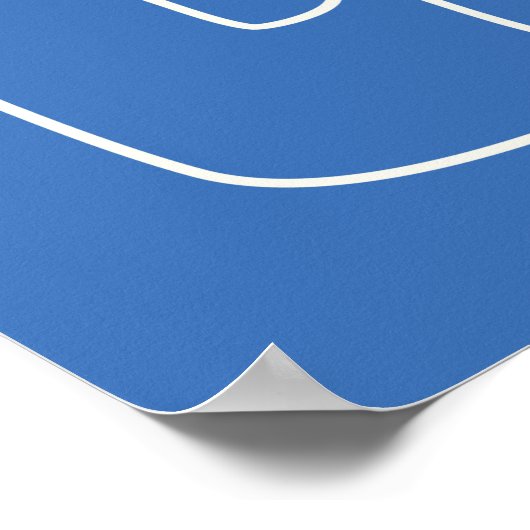 De moderne, minimalistische kunsttekening van de l poster (Hoek)