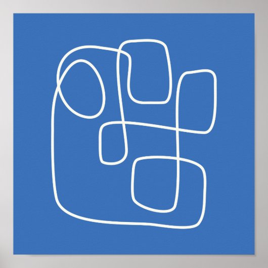 De moderne, minimalistische kunsttekening van de l poster (Voorkant)