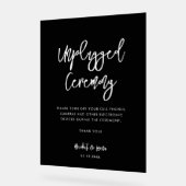 De moderne, moderne, zwarte, niet-aangesloten cere acryl bord (Hoek)