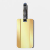 De moderne Monogrammen Naam Gold Kijk Glamoureus Bagagelabel (Achterkant verticaal)