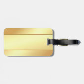 De moderne Monogrammen Naam Gold Kijk Glamoureus Bagagelabel (Achterkant horizontaal)