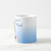 De moderne Mood, Retro Lady die de vogel overspoel Koffiemok (Center)