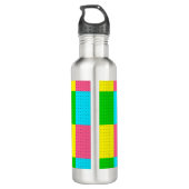 De moderne Mood, Retro Lady die de vogel overspoel Waterfles (Achterkant)