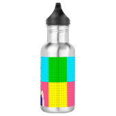 De moderne Mood, Retro Lady die de vogel overspoel Waterfles (Rechts)