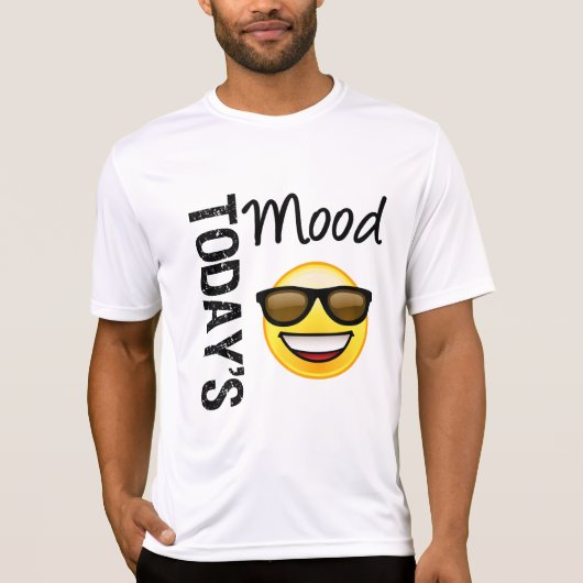De moderne moticon Cool met de schaduw T-shirt (Voorkant)