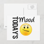 De moderne moticon van de tijd briefkaart (Voorkant / Achterkant)