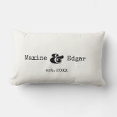 De moderne naam van het douanekoppel met ampersand kussen (Voorkant)