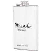 De Moderne Naam van het Manuscript Persoonlijke Br Heupfles (Links)