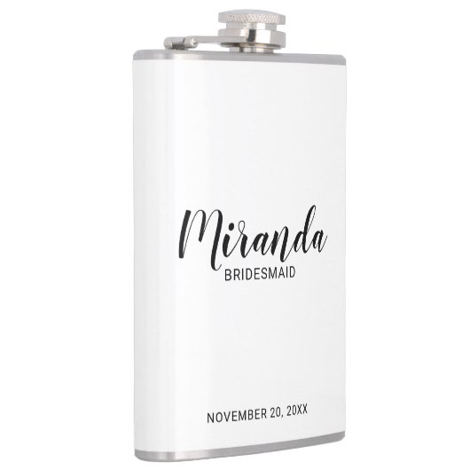 De Moderne Naam van het Manuscript Persoonlijke Br Heupfles (Rechts)