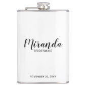 De Moderne Naam van het Manuscript Persoonlijke Br Heupfles (Voorkant)