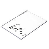 De moderne Naam van het Manuscript Zwart Gepersona Notitieboek (Linkerzijde)