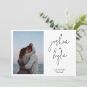 De moderne Namen van de Foto Douane QR code sparen Kaart (Staand voorkant)