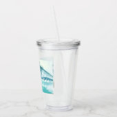 De moderne Natuur van de Waterverf laat het avontu Acryl Drinkbeker (Links)