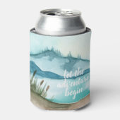 De moderne Natuur van de Waterverf laat het avontu Blikjeskoeler (Blikje Voorkant)