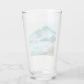 De moderne Natuur van de Waterverf laat het avontu Glas (Achterkant)