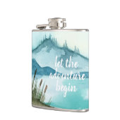 De moderne Natuur van de Waterverf laat het avontu Heupfles (Links)