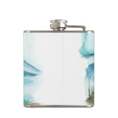 De moderne Natuur van de Waterverf laat het avontu Heupfles (Achterkant)