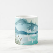 De moderne Natuur van de Waterverf laat het avontu Koffiemok (Center)