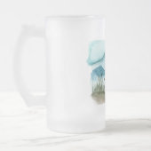 De moderne Natuur van de Waterverf laat het avontu Matglas Bierpul (Links)