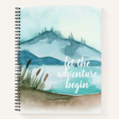 De moderne Natuur van de Waterverf laat het avontu Notitieboek (Voorkant)