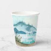 De moderne Natuur van de Waterverf laat het avontu Papieren Bekers (Voorkant)