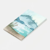 De moderne Natuur van de Waterverf laat het avontu Post-it® Notes (Schuin)