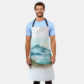 De moderne Natuur van de Waterverf laat het avontu Schort (Gedragen)