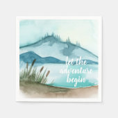 De moderne Natuur van de Waterverf laat het avontu Servet (Voorkant)