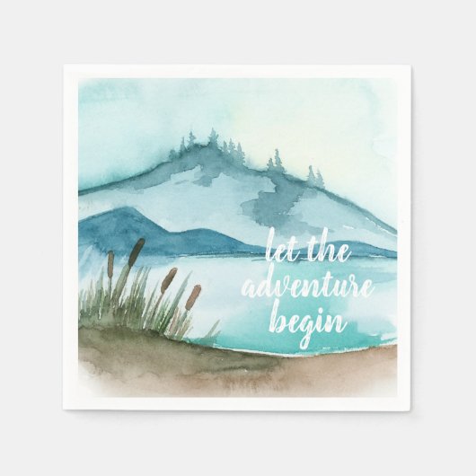 De moderne Natuur van de Waterverf laat het avontu Servet (Voorkant)